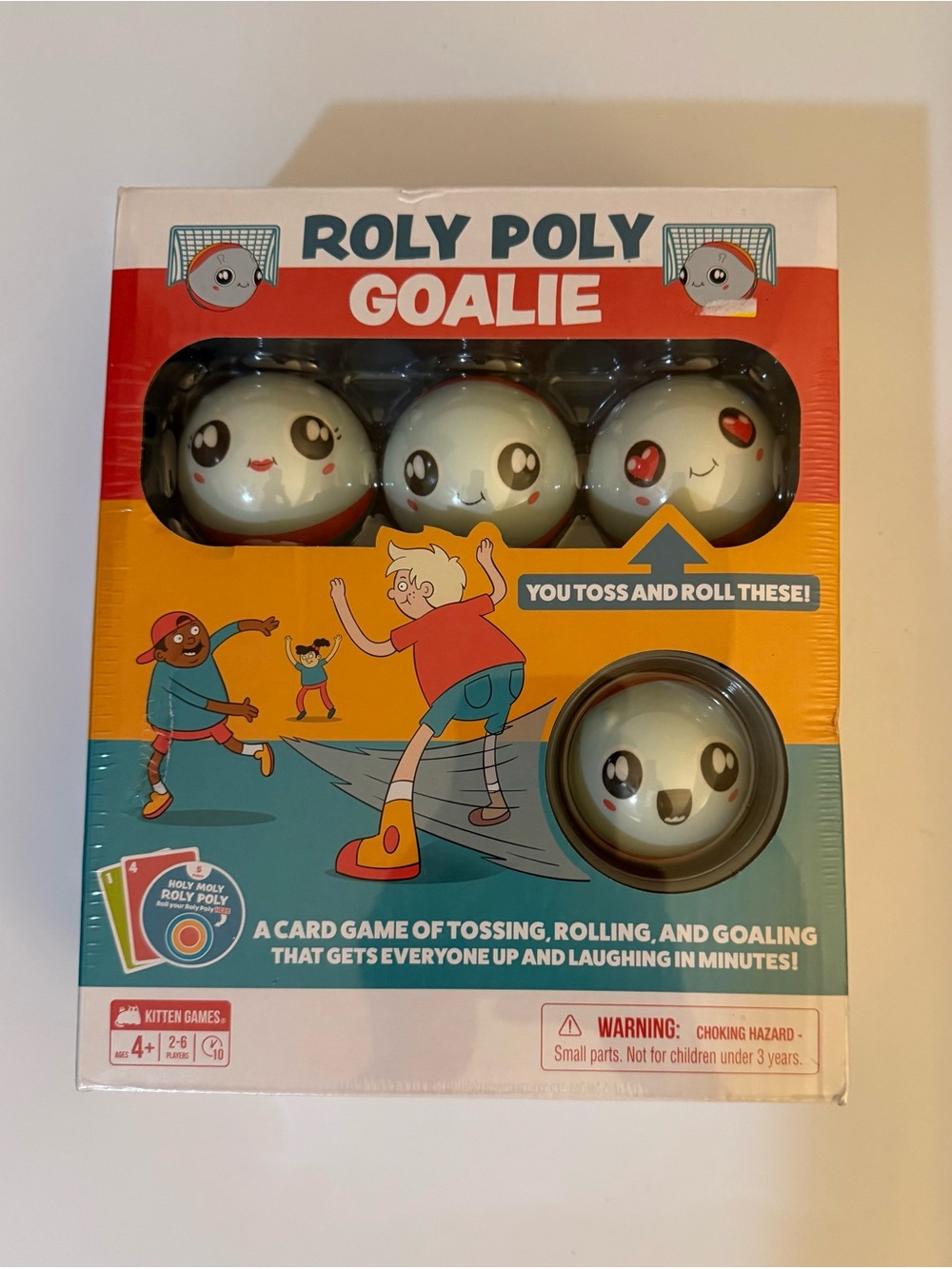 Roly Poly Goalie Game - White